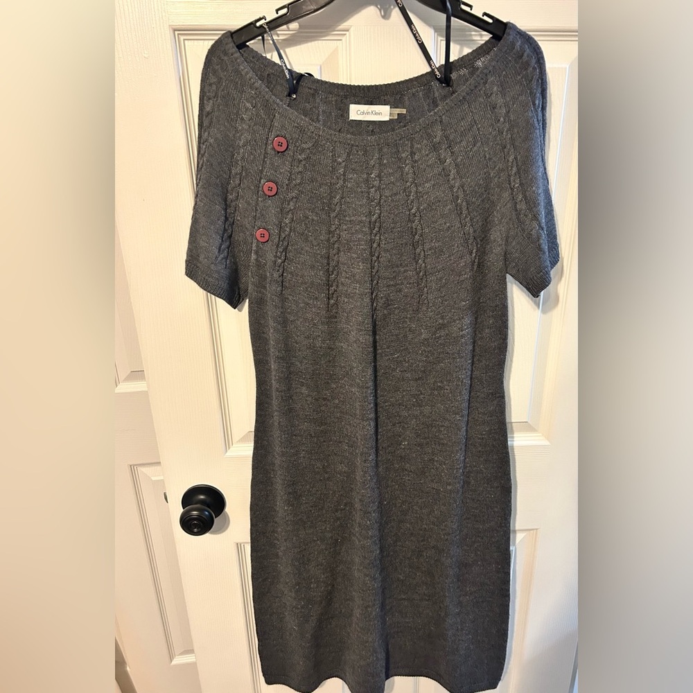 Calvin Klein Charcoal Knit Sweater